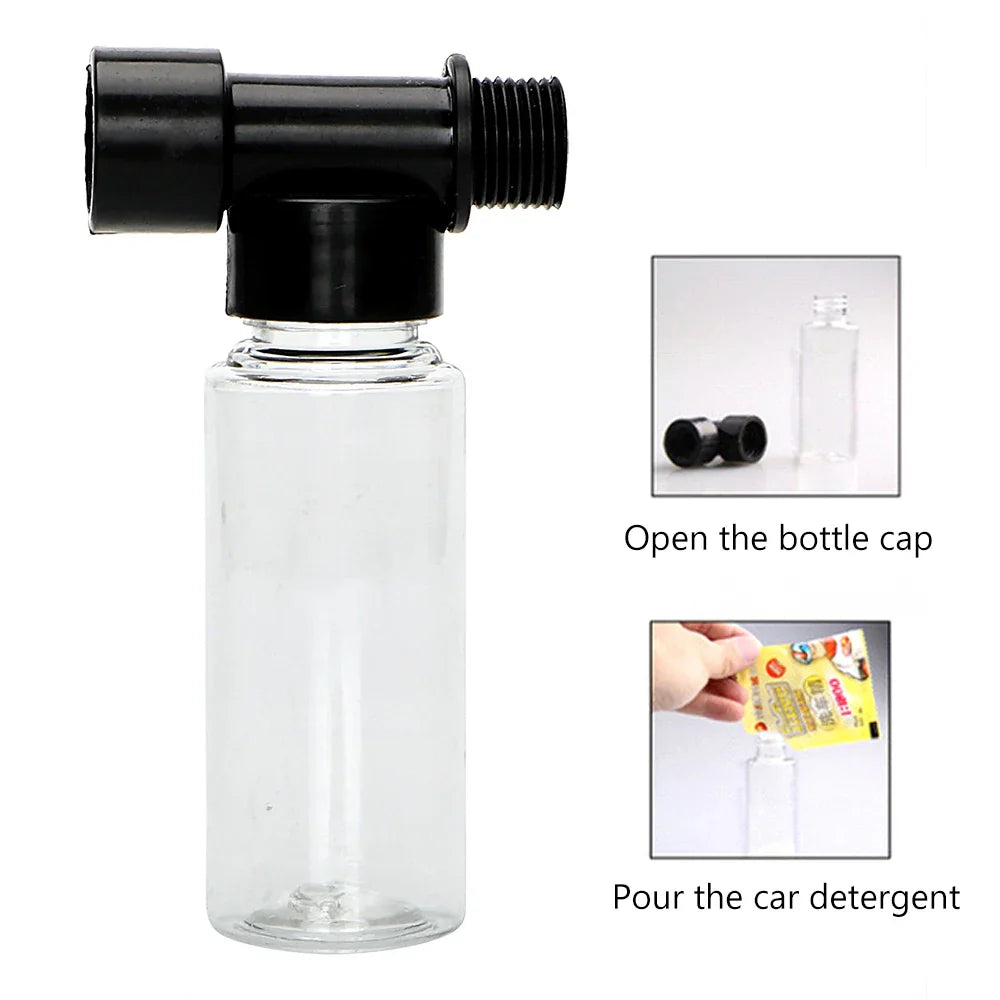 Car Wash Brush with Bottle Foam Washer Gun Handle Auto Care Cleaning Tool Truck Caravan Off Road 4x4 SUV Motorcycle Accessories